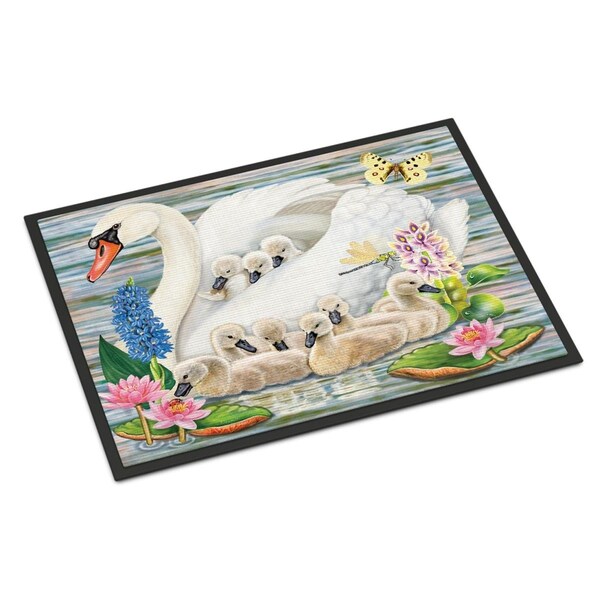 Carolines Treasures 24 x 36 in. Mother Swan Indoor or Outdoor Mat PRS4045JMAT - main